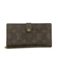Louis Vuitton Monogram Canvas Brown Kisslock Wallet #3909