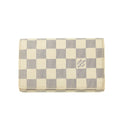 Louis Vuitton Damier Azur White Porte Tresor Wallet #3911