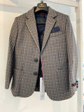 Leo and Zachary - Stretch Blazer, Multi Hounds Pattern
