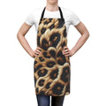 Luxe Animal Print Apron for Cooking, Baking, and Grilling, Perfect Gift for Foodies, Chef Apron, Kitchen Decor, Unique Gift