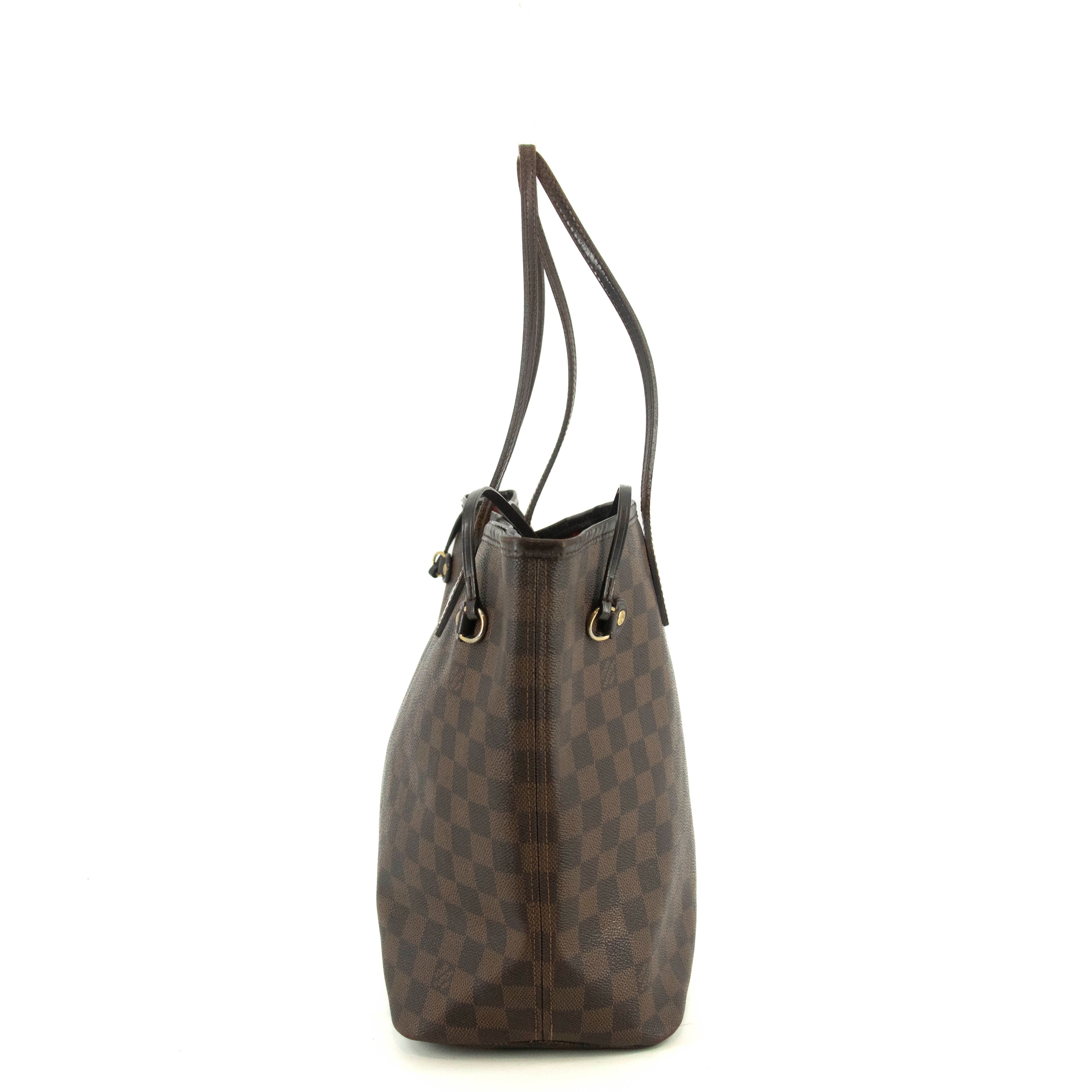 Louis Vuitton Brown Damier Ebene Neverfull MM Shoulder Bag #4662