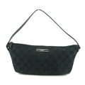 Gucci GG Canvas Black Boat Pochette Bag #4696