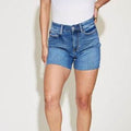 Judy Blue Full Size High Waist Slim Denim Women Shorts
