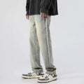 Men's Trendy Washed And Distressed Slim Straight Jeans