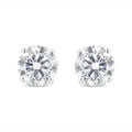 14K White Gold 5/8 Cttw Lab Grown Diamond 4-Prong Classic Stud Earrings (F-G Color, VS2-SI1 Clarity)
