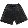 Hip Hop Striped Embroidery Baggy Denim Shorts