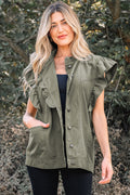 Abigail Bay Ruffled Patchwork Jacket