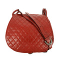 Saint Laurent YSL Red Quilted Flap Shoulder Bag #5017