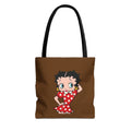 Retro Cartoon Polka Dot Tote Bag