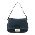 Fendi Mamma Baguette Denim Black Shoulder Bag  #5426