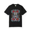 Tiger & Roses Graphic T-Shirt — Floral Tiger Tee