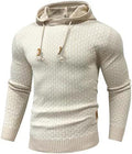 Men's Long Sleeve Solid Color Hooded Sweater