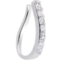Clear CZ Gem Life of the Party Clip On Fake Nose Ring