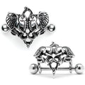 14G 9/16 Dueling Elephants Nipple Shield Set