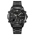 Multifunctional Men's Steel Strap Watch Double Display