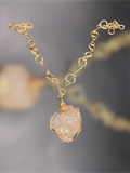 iamevibez Custom Brass Wire Wrapped Druzy Necklace