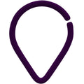 18G 3/8 Dark Purple Matte Teardrop Cartilage Closure Ring