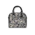 Skull & Roses Shoulder Handbag — Gothic Floral Vintage Tote