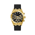 Guess Black Leather Bracelet Watch