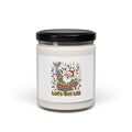 Ugly Christmas Sweater Santa Candle | Scented Soy Candle, Novelty Holiday Knit