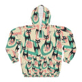 Retro Cat Pattern Hoodie — All-Over Print Vintage Mid-Century Modern Cats