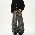 Men's Camouflage Loose Casual Retro Machete Jeans