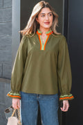 Marie Long Sleeve Blouse Long Sleeve Top