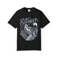 Skull & Rose Tattoo Girl Graphic T-Shirt — Gothic Streetwear Tee