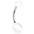 Cool Clear Banana Belly Button Ring