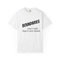 T-Shirt — "Boundaries Aren't Walls, They're Turn Signals" Inspirational Graphic Tee