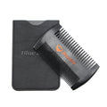 Black Spray Painted Pear Wood Bluezoo Double Sided Beard Comb Beard Portable Comb Care