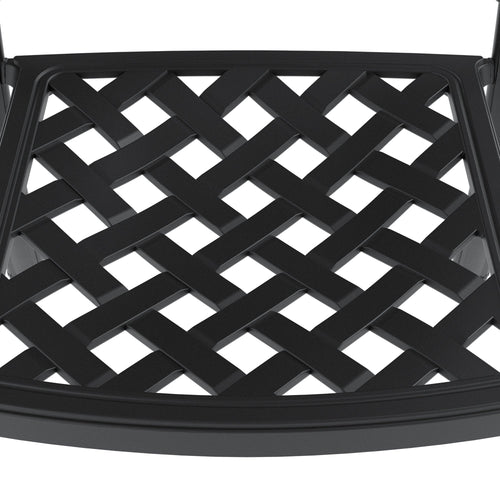(Cushions In Random Colors)5-Piece Set Of Cast Aluminum Patio Furniture With Cushions