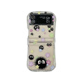 Cute Coal Ball Slim Waist Foldable Phone Case for Samsung Galaxy Z Flip 4/5/6/7