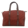 Christian Dior Trotter Oblique Canvas Boston Bag Red #9377