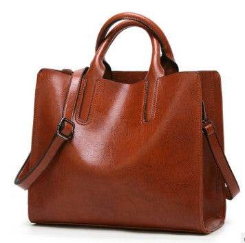 Vintage PU Bags Women Messenger Bags High Quality Oil Wax Female Leather Handbags Ladies Shoulder Bag