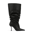 Big Tube Circumference Pointed Toe Stiletto Heel Catwalk Party Boots