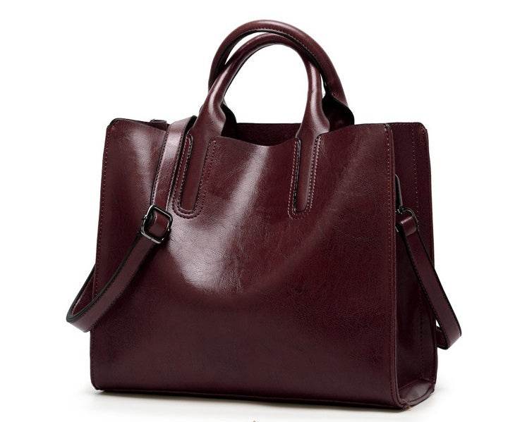 Vintage PU Bags Women Messenger Bags High Quality Oil Wax Female Leather Handbags Ladies Shoulder Bag
