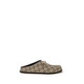 Gucci Beige Cotton Mules