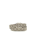 Gucci Beige Calf Leather Bos Taurus Regular Belt
