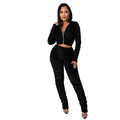 Plush Long Sleeve Suit matching set  Women