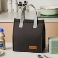 Fashionable and simple vertical large capacity portable insulated lunch bag
