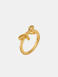Bow ring stainless steel ins style jewelry