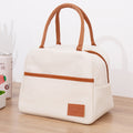 Simple style trendy thick waterproof lunch bag insulation fresh portable Oxford cloth lunch bag storage picnic bag