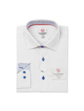 Leo and Zachary - White & Pale Blue Dress Shirt