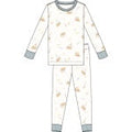 Petite Lem - 2pc Long Sleeve Top & Pants Pajama Set, Off White