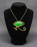 iamevibez Custom Non Tarnishing Gold Wire Wrapped 3rd Eye Pendant