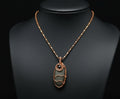 Custom iamevibez Wire Wrapped Shungite Necklace