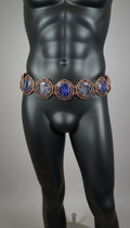 iamevibez Custom Wire Wrapped Blue Agate Belt