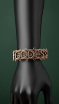Custom Goddess Wire Wrapped Cuff Bracelet