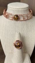 Custom Wire Wrapped Goddess Choker W/Stone